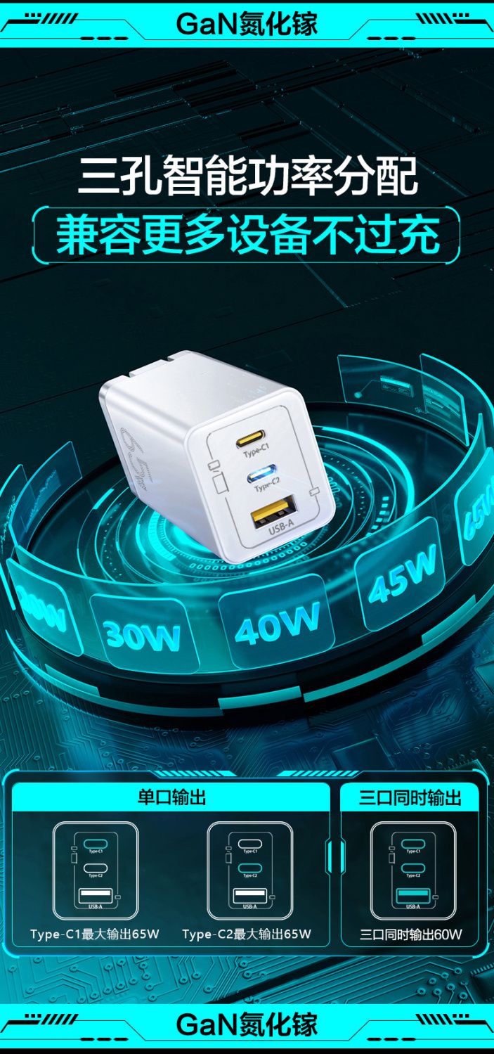 三孔智能功率分配图