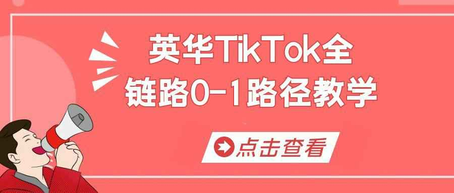 TikTok全链路0-1实战教学：从起号到变现全攻略